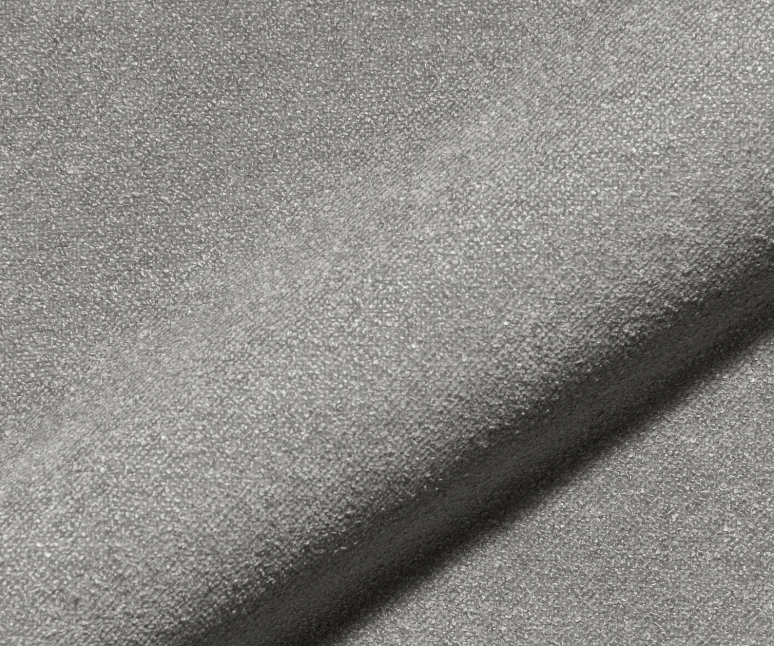 DrehstuhlKeila-Flex mit Armlehnen Strukturstoff Soft Grau Kreuzgestell breit Edelstahl 360° drehbar Wippfunktion Sofort versandfertig