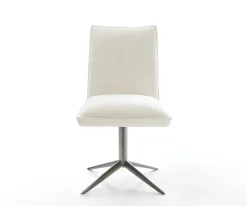 DrehstuhlLelio-Flex Bouclé Soft Beige Fußkreuz Graphit 360° drehbar Wippfunktion Taschenfederkern Sofort versandfertig