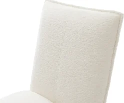 DrehstuhlLelio-Flex Bouclé Soft Beige Fußkreuz Schwarz 360° drehbar Wippfunktion Taschenfederkern Sofort versandfertig