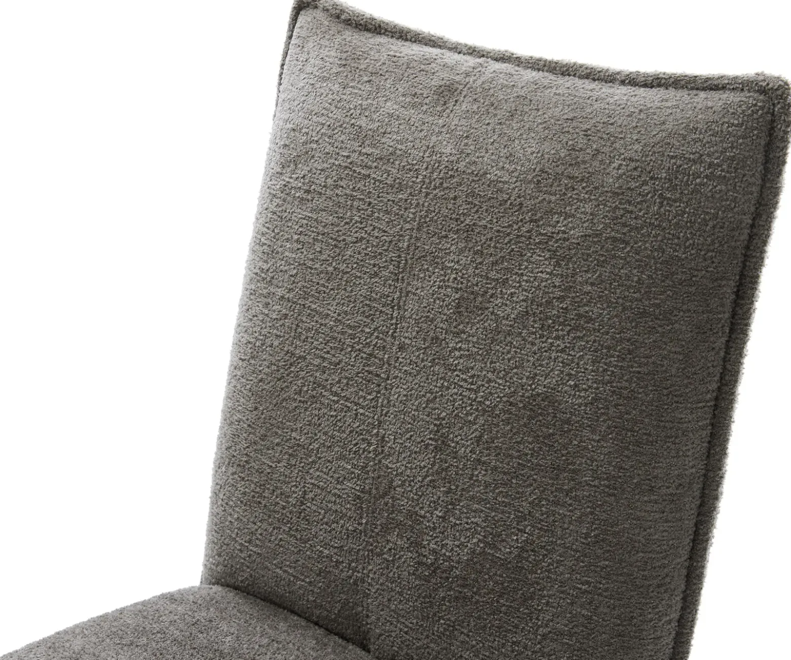 DrehstuhlLelio-Flex Bouclé Soft Schlamm Fußkreuz Graphit 360° drehbar Wippfunktion Taschenfederkern Sofort versandfertig