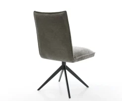 DrehstuhlLelio-Flex Bouclé Soft Schlamm Kreuzgestell breit Schwarz 360° drehbar Wippfunktion Taschenfederkern Sofort versandfertig