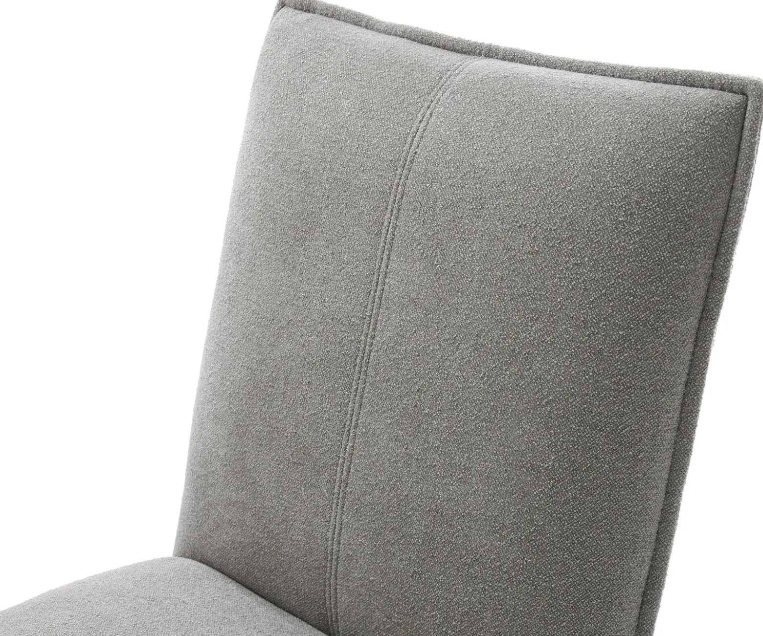DrehstuhlLelio-Flex Strukturstoff Soft Grau Fußkreuz Weiß 360° drehbar Wippfunktion Taschenfederkern Sofort versandfertig