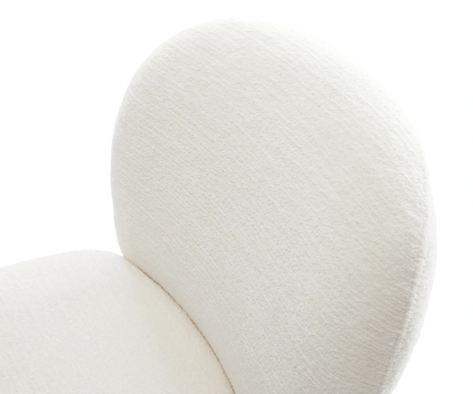 DrehstuhlNube-Flex Bouclé Soft Beige Kreuzgestell breit Graphit 360° drehbar Wippfunktion Taschenfederkern Sofort versandfertig