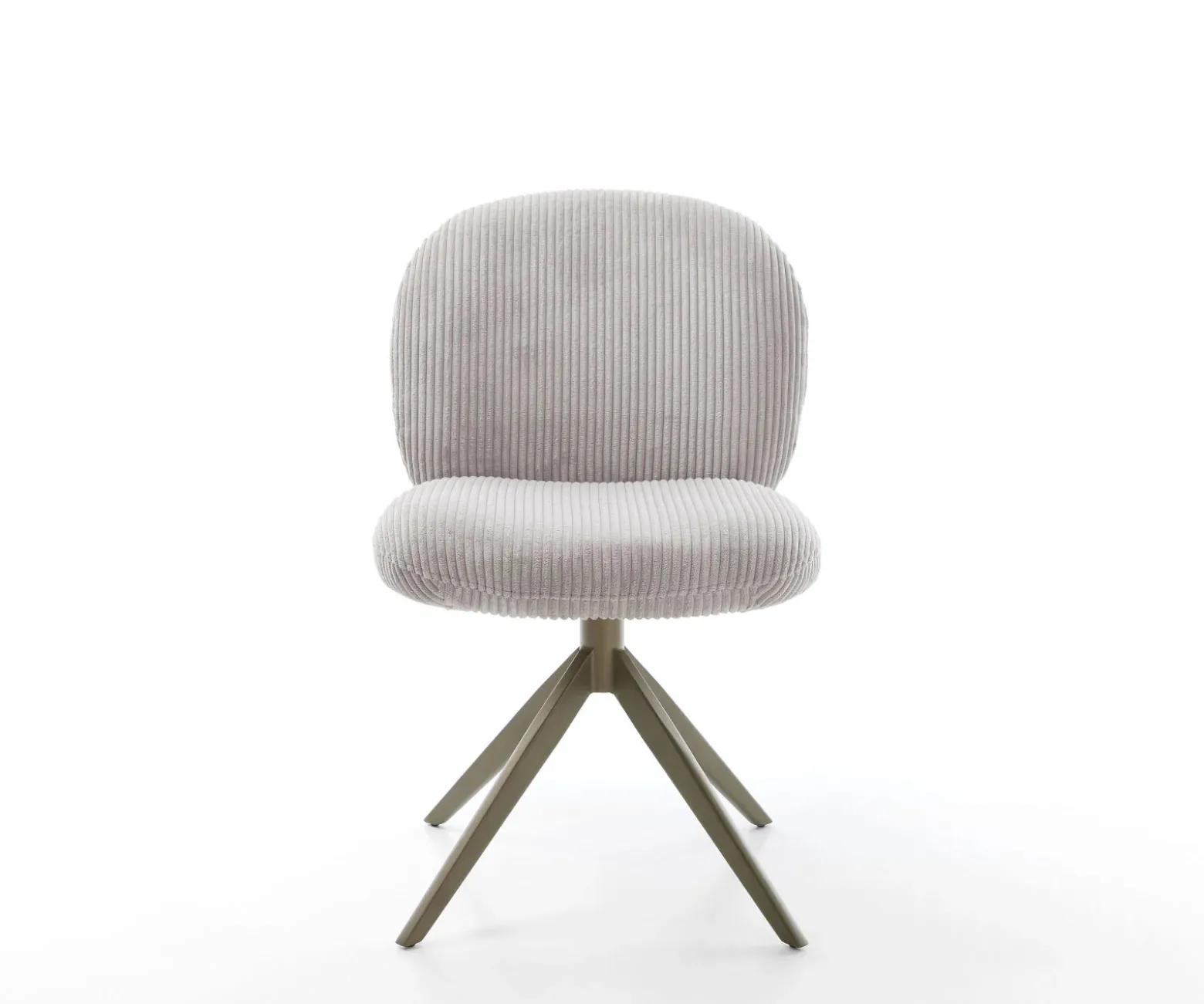 DrehstuhlNube-Flex Cord Silbergrau Kreuzgestell breit Effektfinish Titan 360° drehbar Wippfunktion Taschenfederkern Sofort versandfertig