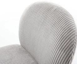 DrehstuhlNube-Flex Cord Silbergrau Kreuzgestell konisch Edelstahl 180° drehbar Taschenfederkern Sofort versandfertig