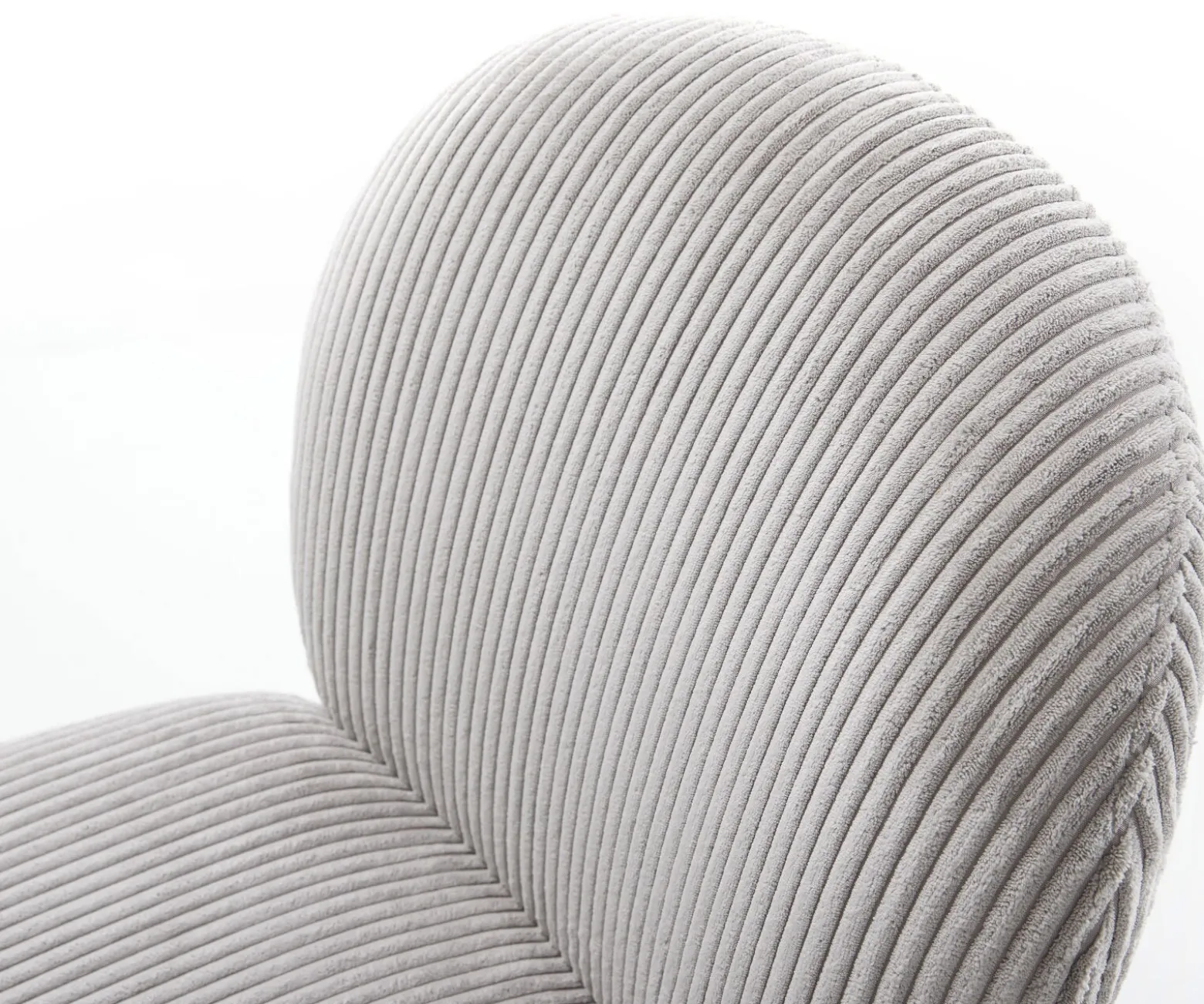 DrehstuhlNube-Flex Cord Silbergrau Kreuzgestell konisch Schwarz 180° drehbar Taschenfederkern Sofort versandfertig