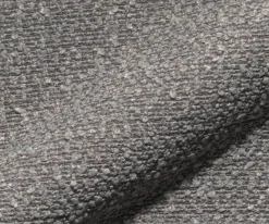 DrehstuhlNube-Flex mit Armlehnen Bouclé Silbergrau Holzgestell kantig Natur 360° drehbar Taschenfederkern Versandfertig ca. 28.10.26