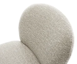 DrehstuhlNube-Flex Webstoff Soft Beige Holzgestell kantig Natur 360° drehbar Taschenfederkern Versandfertig ca. 28.10.26