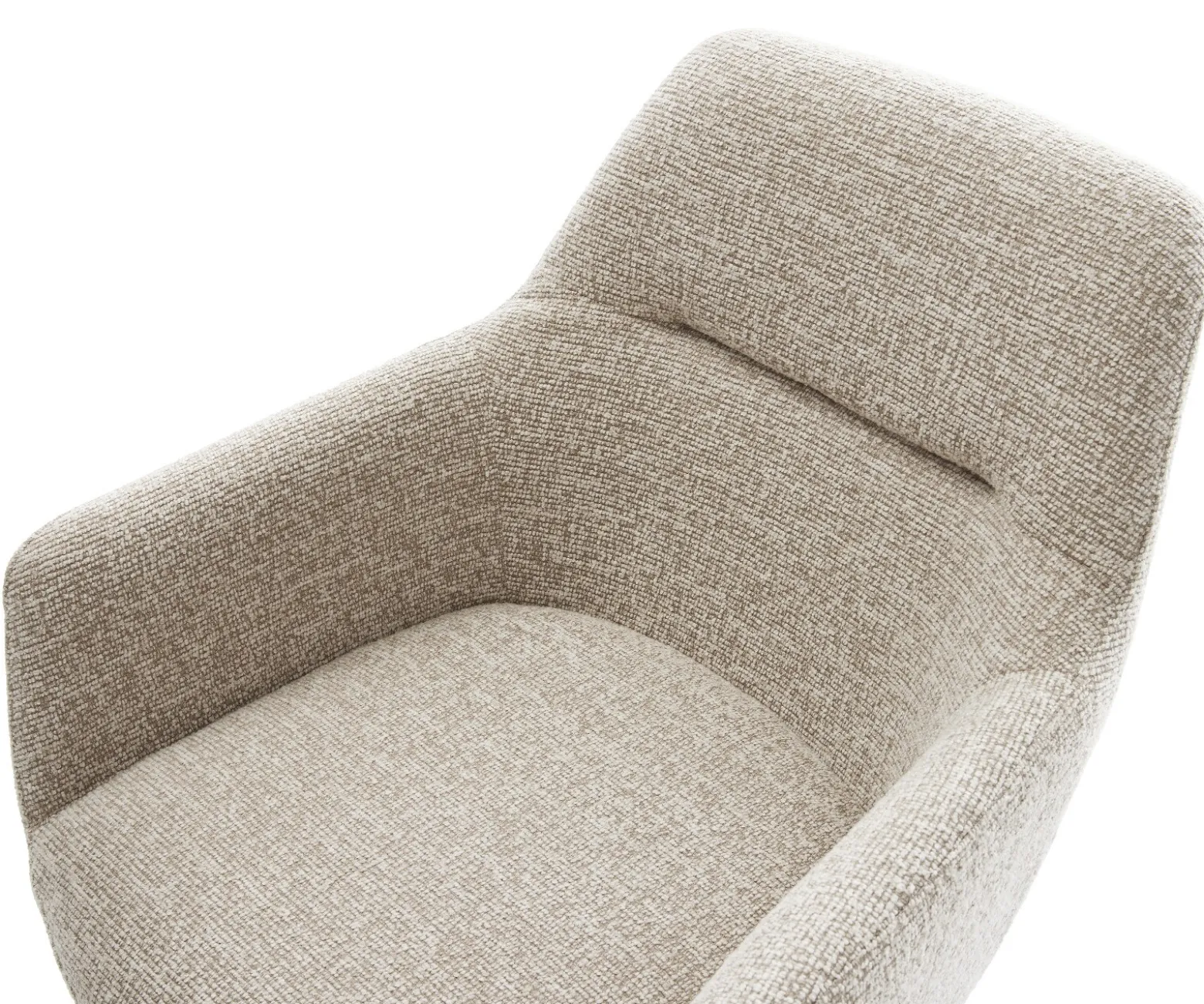 DrehstuhlPejo-Flex Webstoff Soft Beige Holzgestell kantig Natur 360° drehbar Taschenfederkern Versandfertig ca. 28.10.26