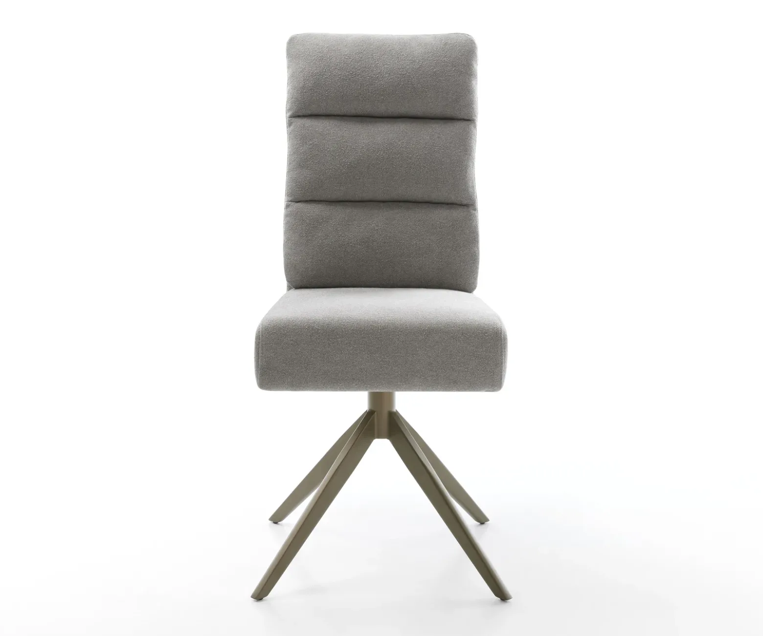 DrehstuhlPela-Flex Strukturstoff Soft Grau Kreuzgestell breit Effektfinish Titan 360° drehbar Wippfunktion Taschenfederkern Sofort versandfertig