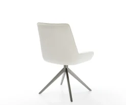 DrehstuhlTaimi-Flex Bouclé Soft Beige Kreuzgestell breit Graphit 360° drehbar Wippfunktion Sofort versandfertig