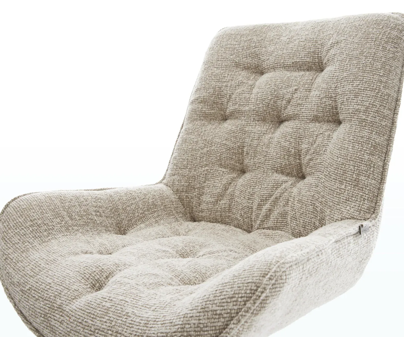 DrehstuhlTaimi-Flex Webstoff Soft Beige Holzgestell kantig Natur 360° drehbar Versandfertig ca. 28.10.26