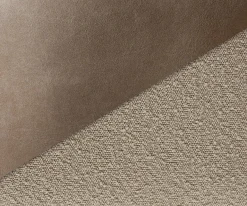 DrehstuhlVinka-Flex mit Armlehnen Materialmix Schlamm Holzgestell kantig Natur 360° drehbar Taschenfederkern Versandfertig ca. 28.10.26