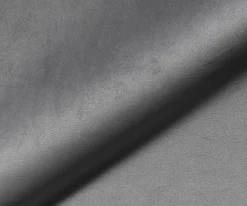 DrehstuhlYago-Flex mit Armlehnen Samt Grau Kreuzgestell breit Edelstahl 360° drehbar Wippfunktion Taschenfederkern Sofort versandfertig