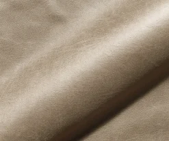 DrehstuhlZelia-Flex mit Armlehnen Mikrofaser Beige Vintage Kreuzgestell breit Effektfinish Titan 360° drehbar Wippfunktion Taschenfederkern Sofort versandfertig