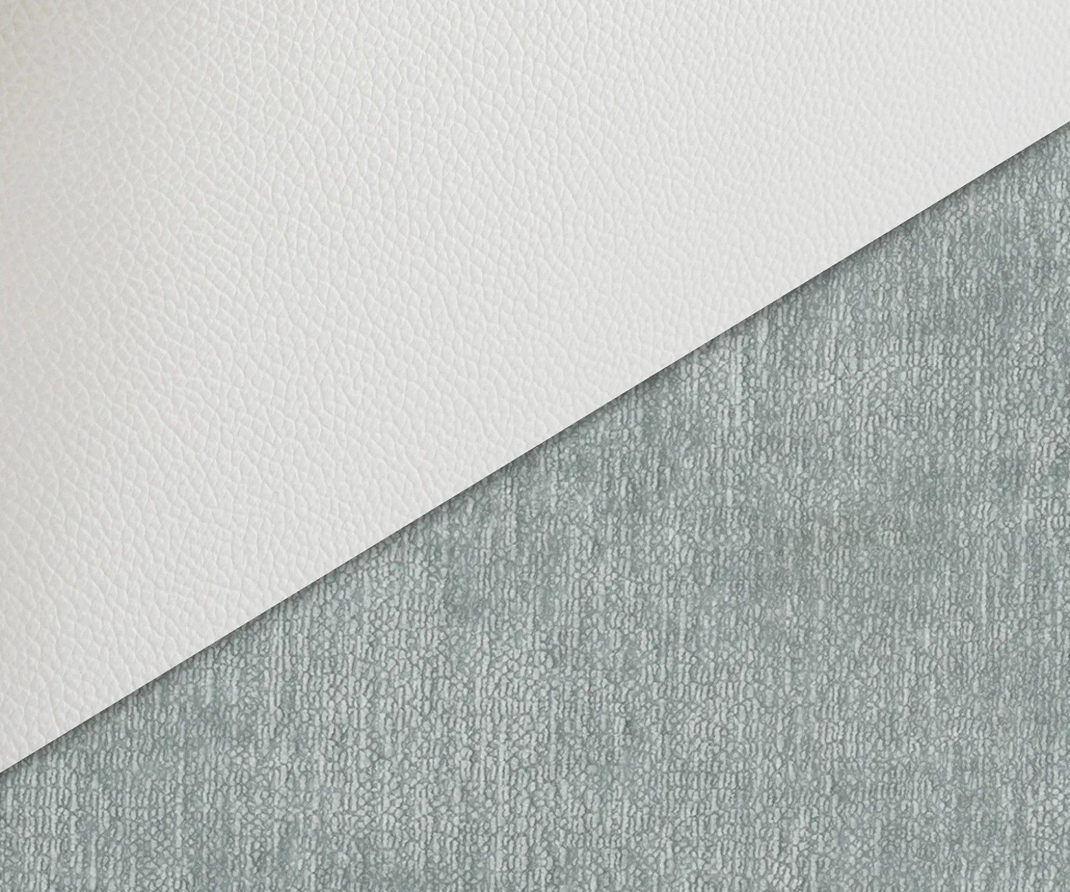 DrehstuhlZoa-Flex Materialmix Echtleder Weiß-Pastellblau Fußkreuz Weiß 360° drehbar Wippfunktion Taschenfederkern Sofort versandfertig