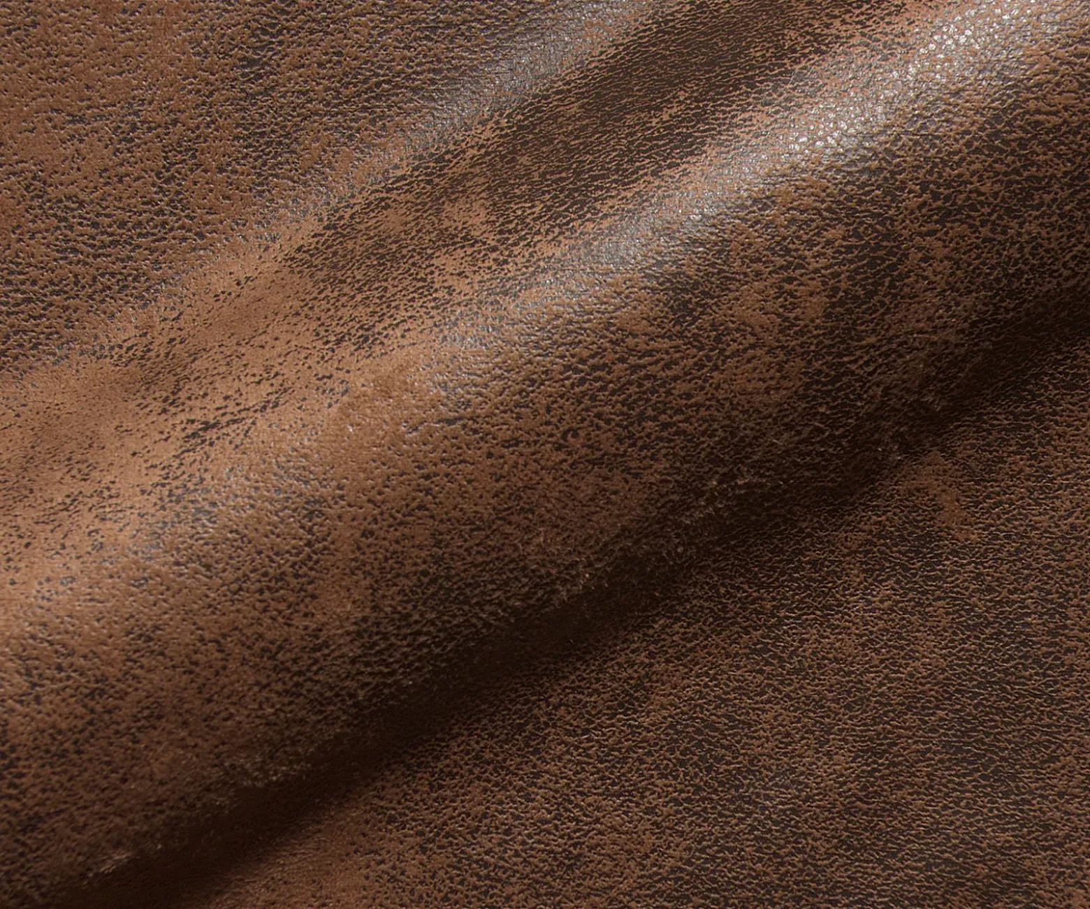 EckcouchVioletta 300 x 220 cm Lederimitat Braun Recamiere variabel Sofort versandfertig