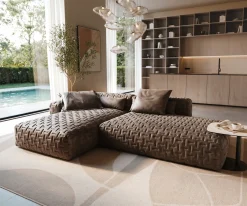 EcksofaFreestyle Icon 310x200 cm Mikrofaser Taupe Vintage Versandfertig ca. 07.11.26