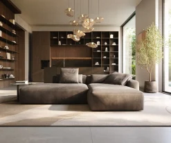 EcksofaFreestyle Pure 310x200 cm Mikrofaser Taupe Vintage Versandfertig ca. 07.11.26
