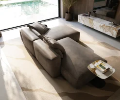 EcksofaFreestyle Pure 310x200 cm Mikrofaser Taupe Vintage Versandfertig ca. 07.11.26