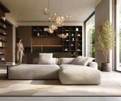 EcksofaFreestyle Pure 310x200 cm Webstoff Soft Beige Versandfertig ca. 07.11.26