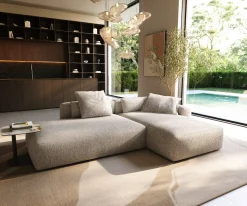 EcksofaFreestyle Pure 310x200 cm Webstoff Soft Beige Versandfertig ca. 07.11.26