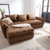 EcksofaLoana 275x185 cm Braun mit Schlaffunktion Sofort versandfertig