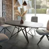 EsstischCarlow 130/200x95 cm Keramik Grau Metall ausziehbar Sofort versandfertig
