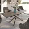 EsstischDaven 160/200x90 cm Keramik Braun Edelstahl ausziehbar Sofort versandfertig
