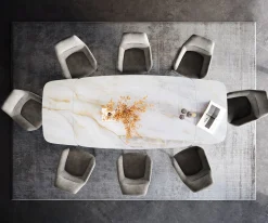 EsstischEdge Boot 200-300x120 cm Keramik Onyx Pearl Spider Flachstahl Edelstahl Graphit ausziehbar Sofort versandfertig