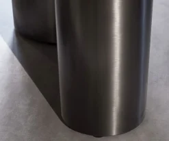 EsstischEdge 200x100 Akazie Braun Troa Edelstahl Graphit Live- Sofort versandfertig
