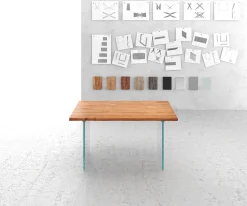 EsstischEdge 140x90 Akazie Natur Glas Live- Sofort versandfertig