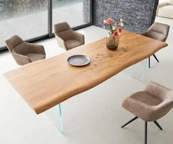 EsstischEdge 260x100 Akazie Natur Glas Live- Sofort versandfertig