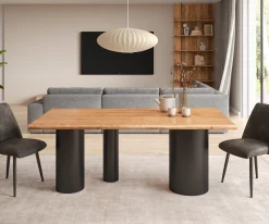 EsstischEdge 200x100 Akazie Natur Troa Metall Schwarz Live- Sofort versandfertig