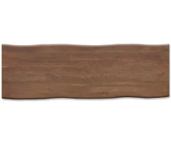 EsstischEdge 300x100cm Akazie Braun Edelstahl Silber schräg Live- Versandfertig ca. 07.11.26