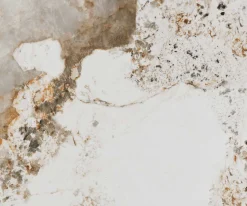EsstischEdge 200-300x100 Keramik Minas Melange Weiß-Beige V-Gestell Flachstahl Schwarz ausziehbar Sofort versandfertig