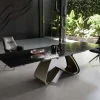 EsstischEdge 200-300x100 Reliefglas Rauchschwarz 3D-Design W-Gestell Effektfinish Titan ausziehbar Sofort versandfertig