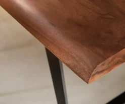EsstischEdge 300x100 XL Akazie Braun Metall Schräg Live- Versandfertig ca. 07.11.26