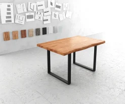 EsstischEdge 140x90 XL Akazie Natur Metall Schmal schwarz Live- Versandfertig ca. 07.11.26