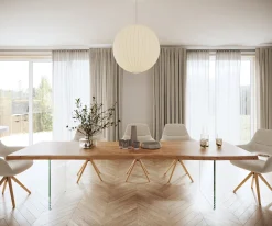 EsstischEdge 300x100 XL Akazie Natur Glas Live- Sofort versandfertig