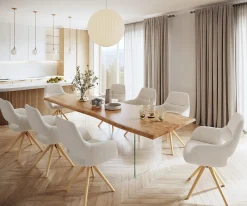 EsstischEdge 300x100 XL Akazie Natur Glas Live- Sofort versandfertig