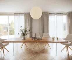 EsstischEdge 280x100 XL Akazie Natur Glas Live- Sofort versandfertig