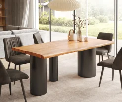 EsstischEdge 200x100 XL Akazie Natur Troa Metall Schwarz Live- Sofort versandfertig