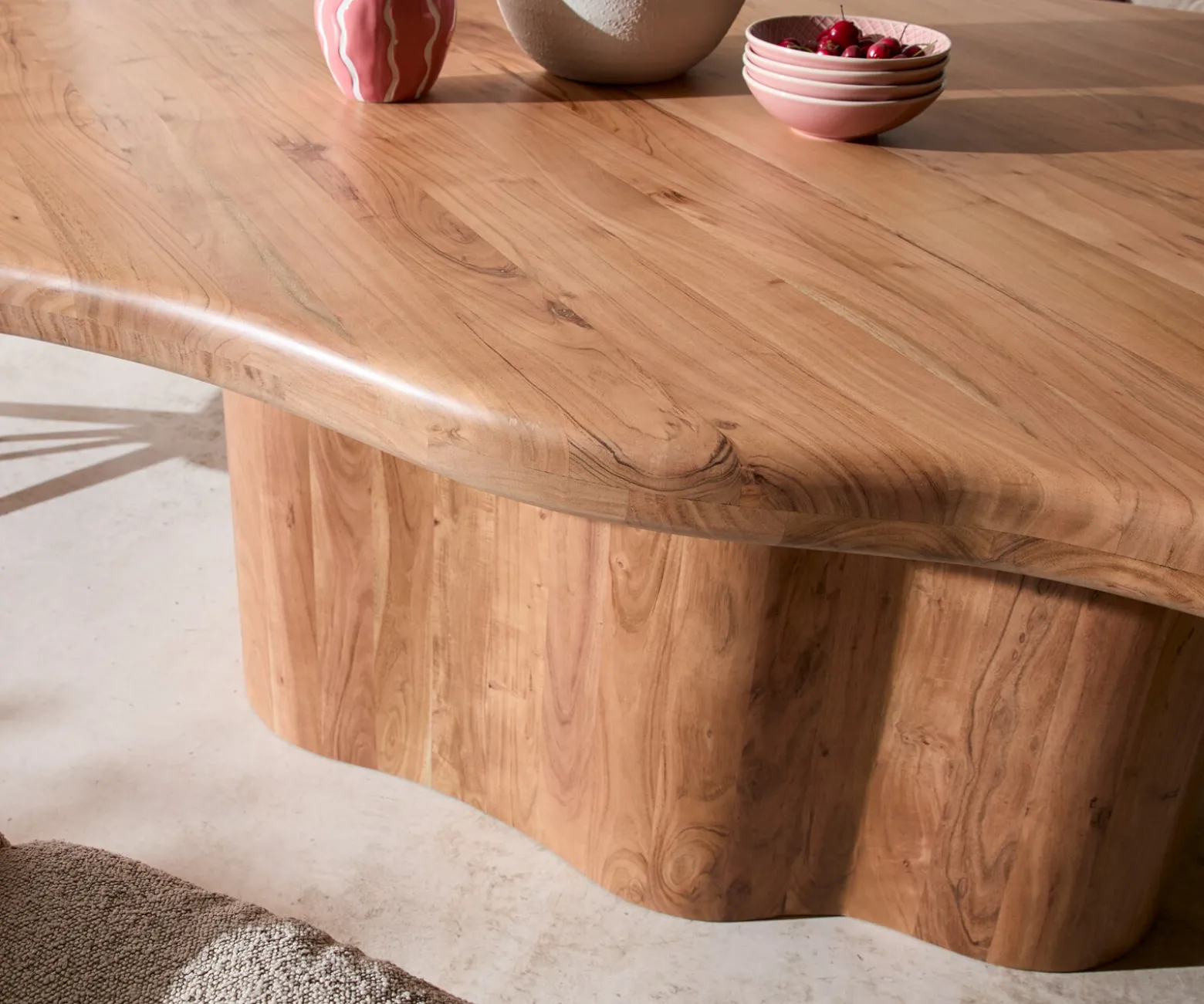 EsstischHerkon 240x140 Akazie Natur Holzgestell Sofort versandfertig