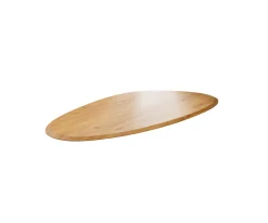EsstischplatteEdge Oval 220x120x2,5 cm Eiche Natur Flow Sofort versandfertig