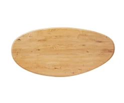 EsstischplatteEdge Oval 280x130x2,5 cm Eiche Natur Flow Sofort versandfertig