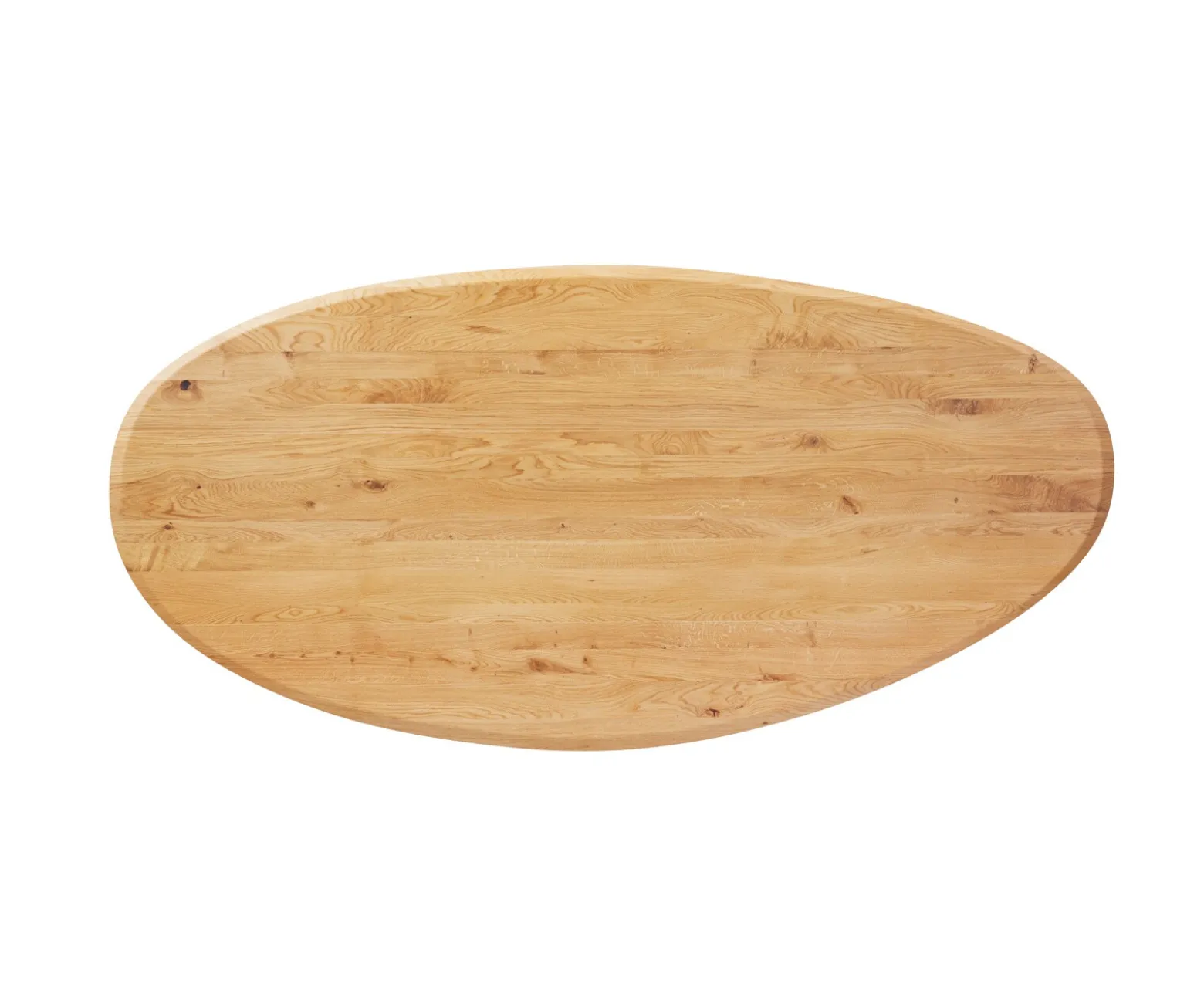EsstischplatteEdge Oval 280x130x2,5 cm Eiche Natur Flow Sofort versandfertig