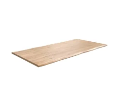 EsstischplatteEdge 200x100x2,5-3Eiche Natur Live- Sofort versandfertig