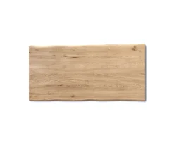 EsstischplatteEdge 200x100x2,5-3Eiche Natur Live- Sofort versandfertig