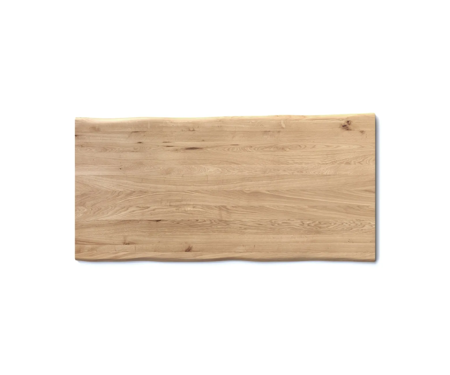 EsstischplatteEdge 200x100x2,5-3Eiche Natur Live- Sofort versandfertig